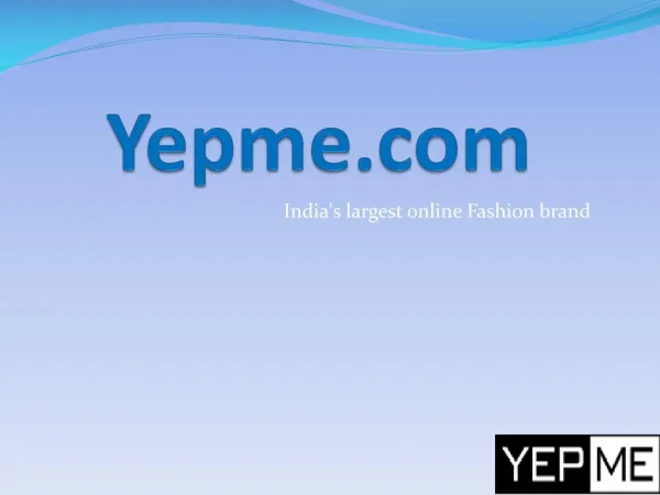 Shop Online at Yepme