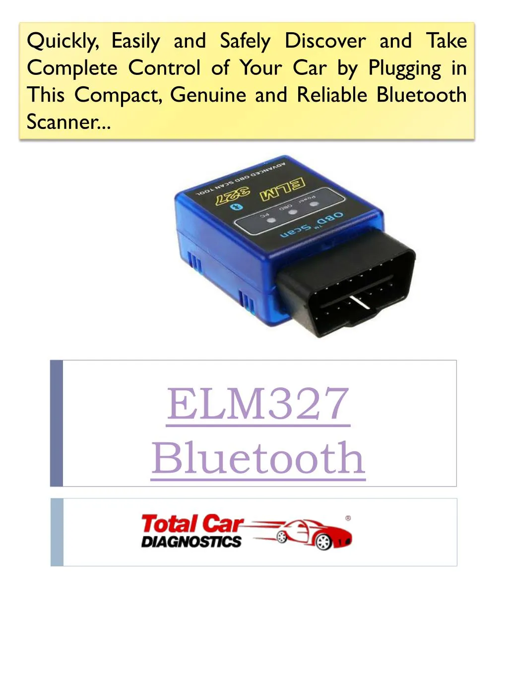 elm327 bluetooth