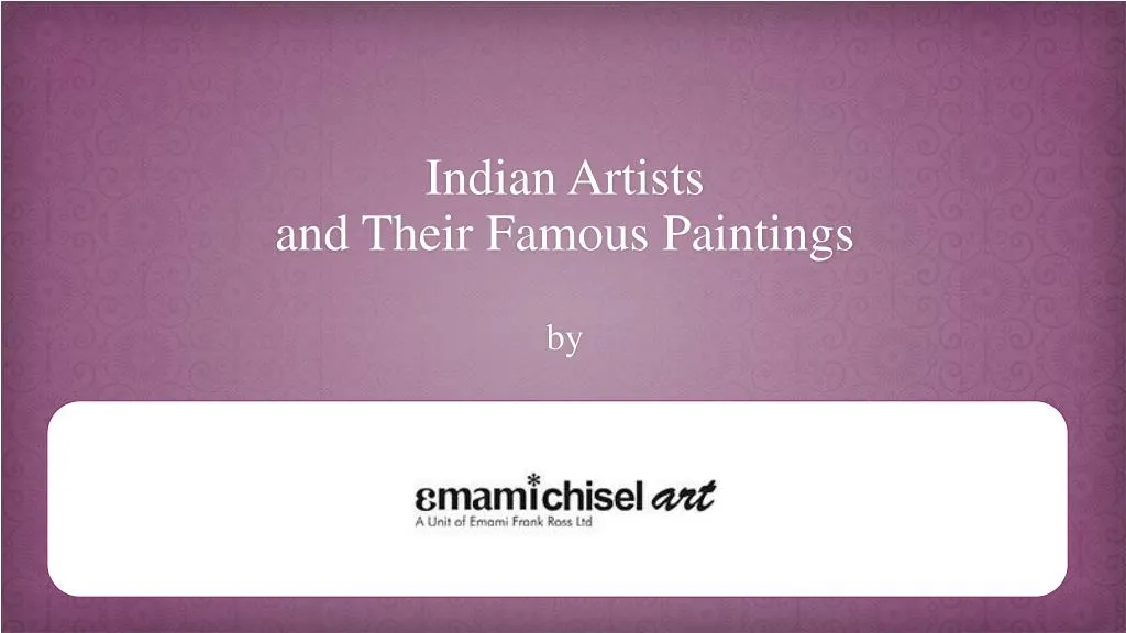 indian artists and their famous paintings by