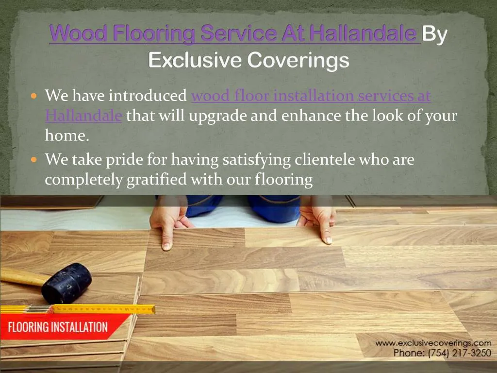 wood flooring service at hallandale by exclusive coverings