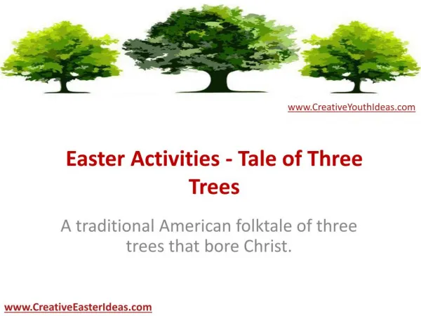 Easter Activities - Tale of Three Trees