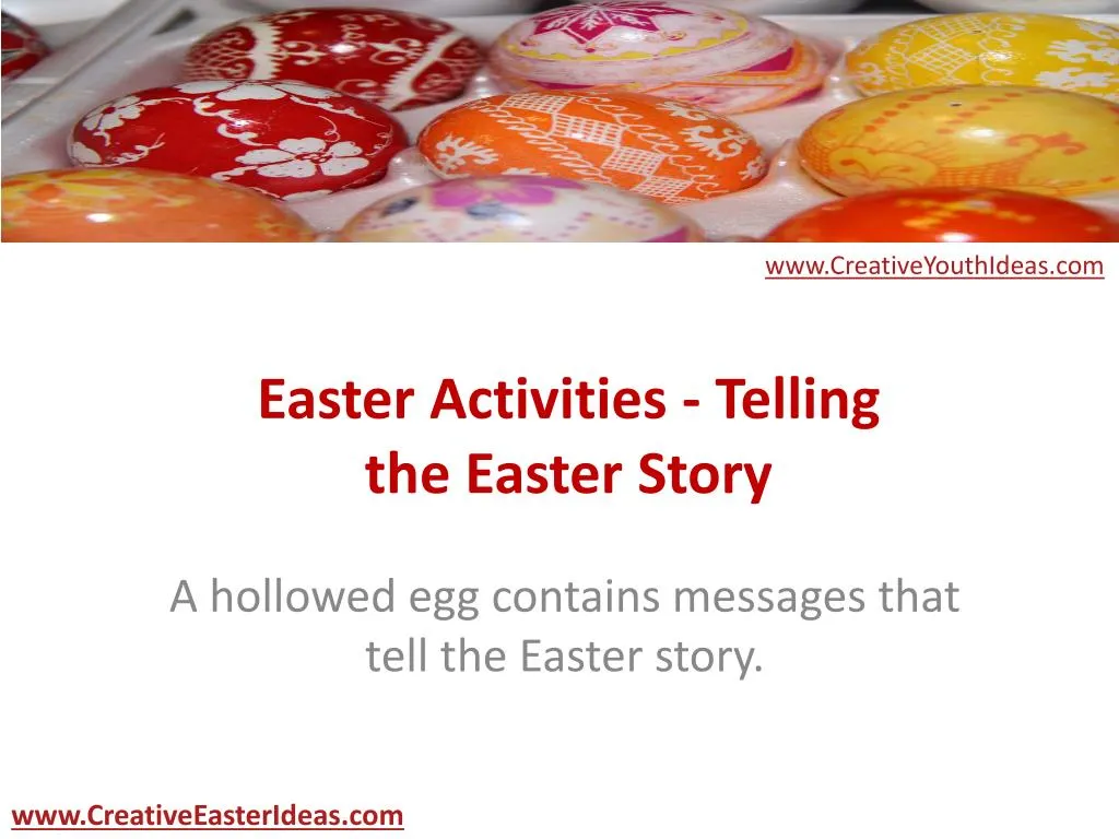 easter activities telling the easter story