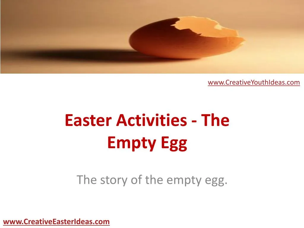 easter activities the empty egg