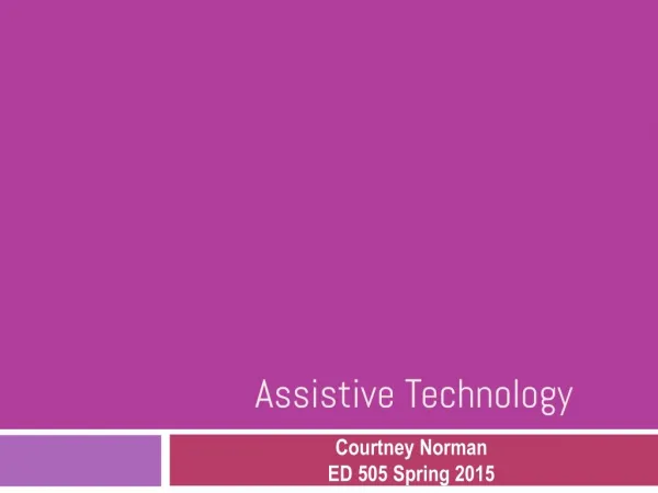 Assistive Technology