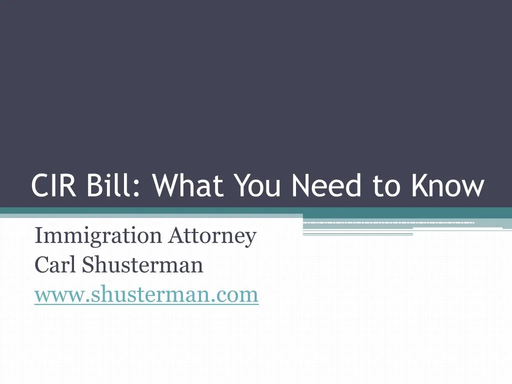 cir bill what you need to know