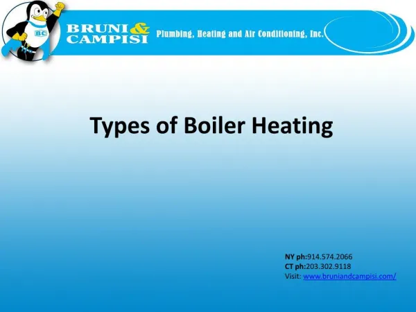 Types of Boiler Heating