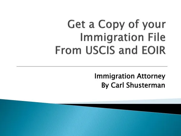 FOIA: Get a Copy of Your Immigration File