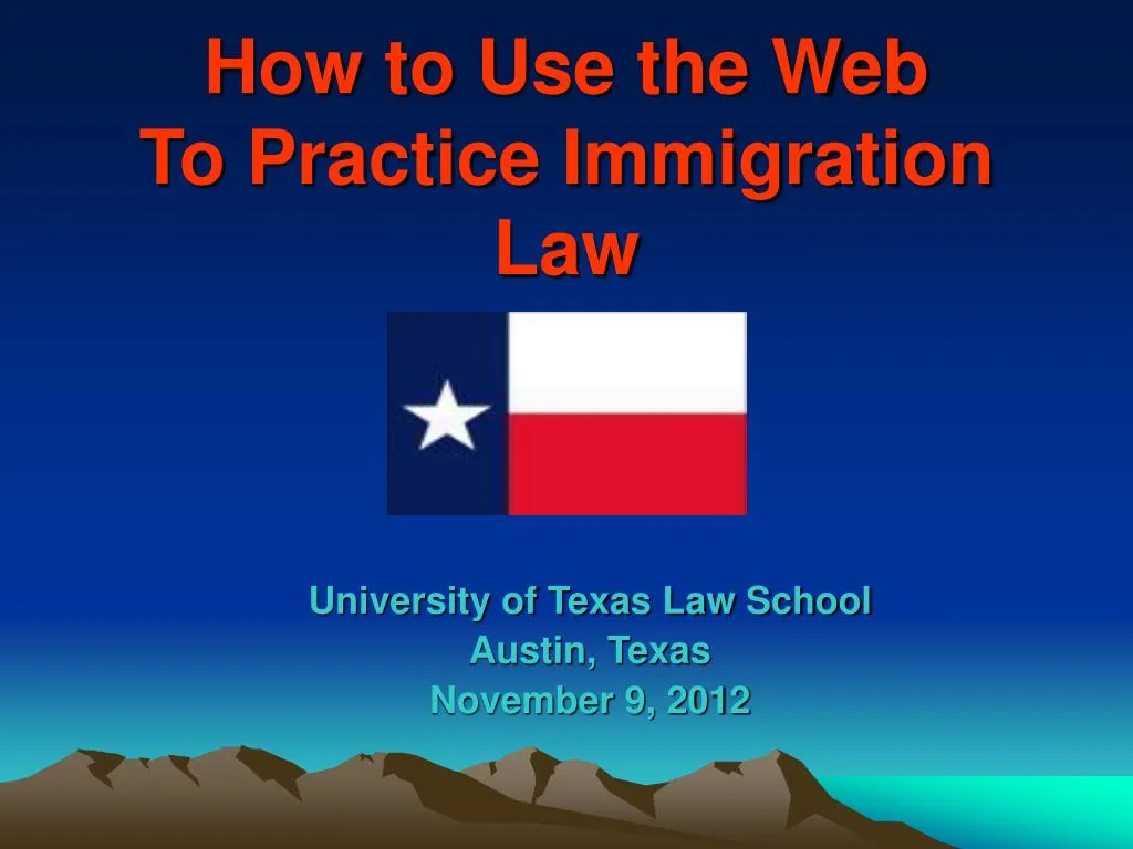 how to use the web to practice immigration law