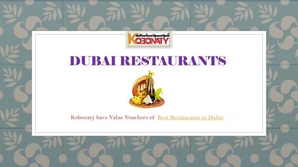 Dubai Restaurants