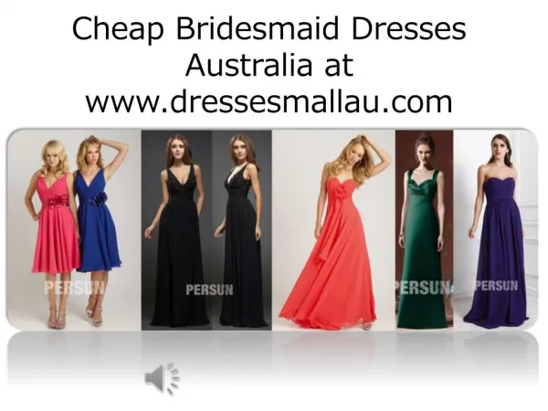 Bridesmaid dresses online sale Australia in 2015