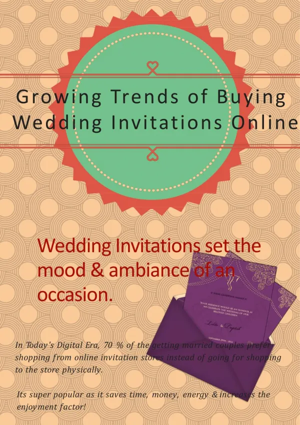 Growing Trends of Buying Wedding Invitations Online