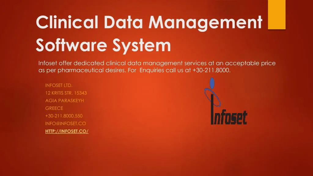 clinical data management software system