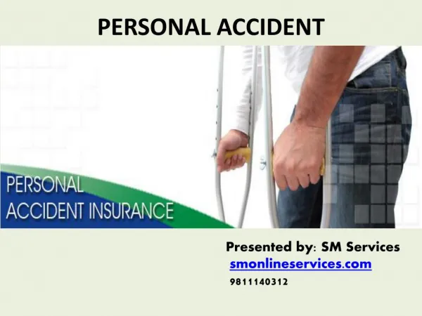 Buy personal accident insurance policy