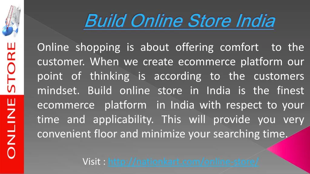 build online store india