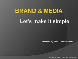 Brand and Media - slide 1