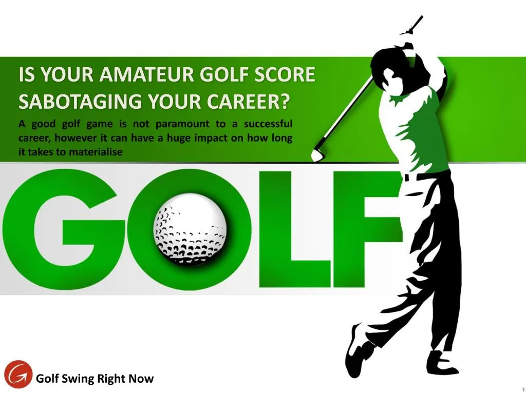 is your amateur golf score sabotaging your career
