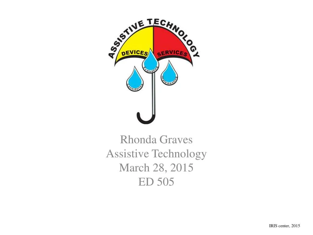 rhonda graves assistive technology march 28 2015 ed 505