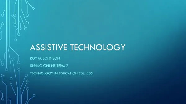 Assistive technology power point
