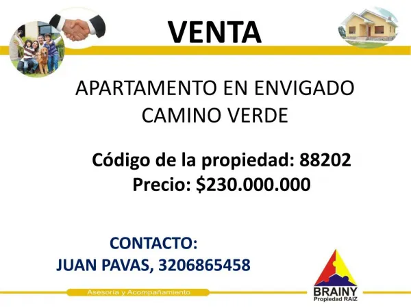 apartamento en envigado camino verde