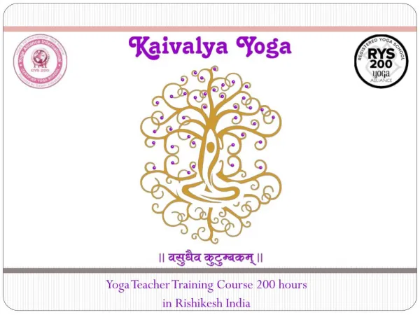 Yoga Teacher Training Summer Schedule Kaivalya