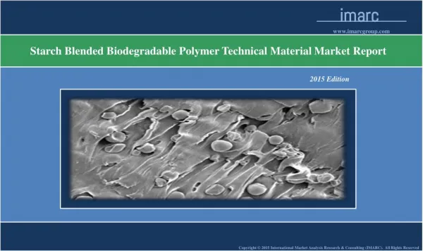 Global Starch Blended Biodegradable Polymer Market Report
