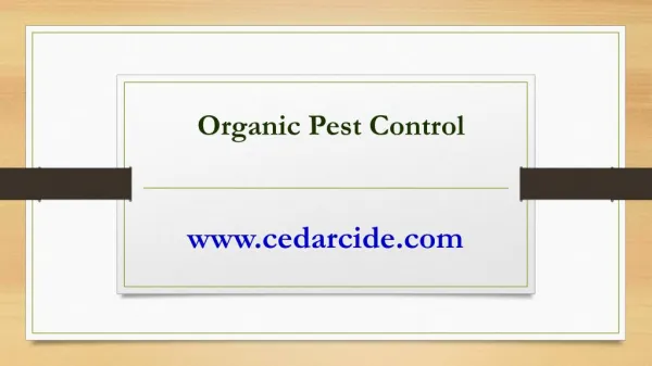 CedarCide Organic Pest Control Products For Home and Pets
