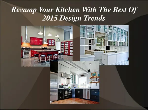 Best Kitchen Design Trends for 2015