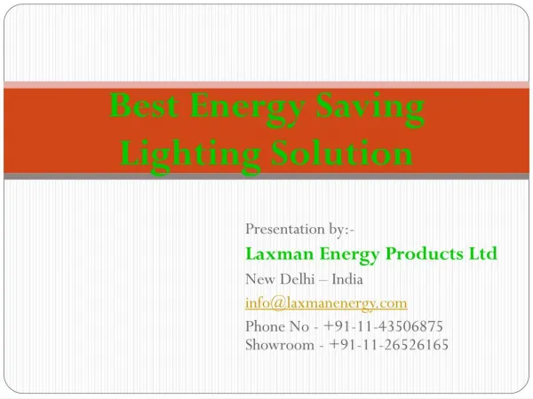 LED Light Suppliers - Laxman Energy