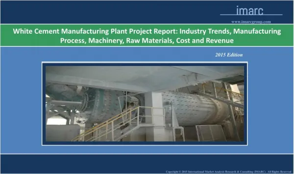 White Cement Manufacturing Plant Project Report