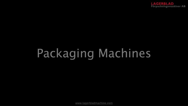Packaging machines supplier in Sweden