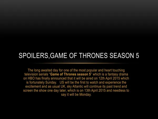 game of thrones season 5 spoilers-www.gameofthronesseason5online.com