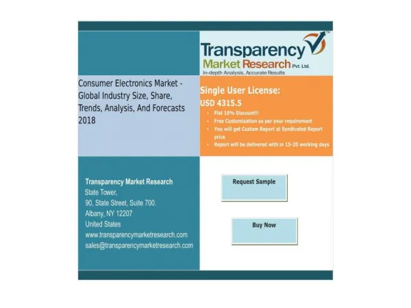 Consumer Electronics Market Growth Analysis-Transparency Mar