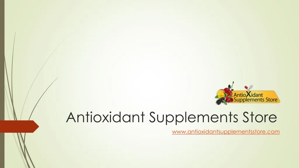 antioxidant supplements store