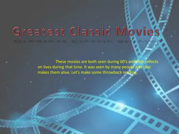 Greatest Classic Movies