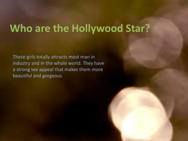 Who are the Hollywood Stars?