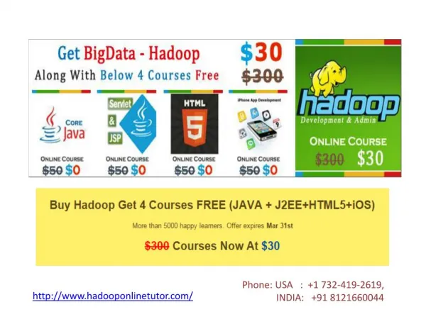 Hadoop Video Training at Low Cost