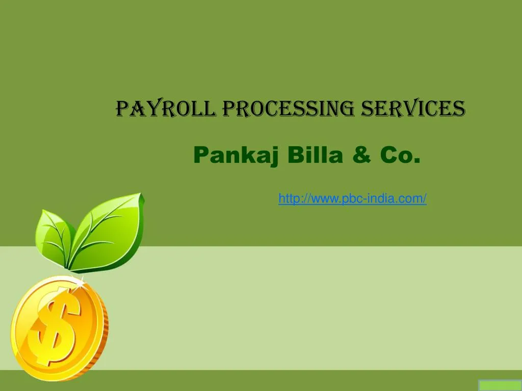 payroll processing services