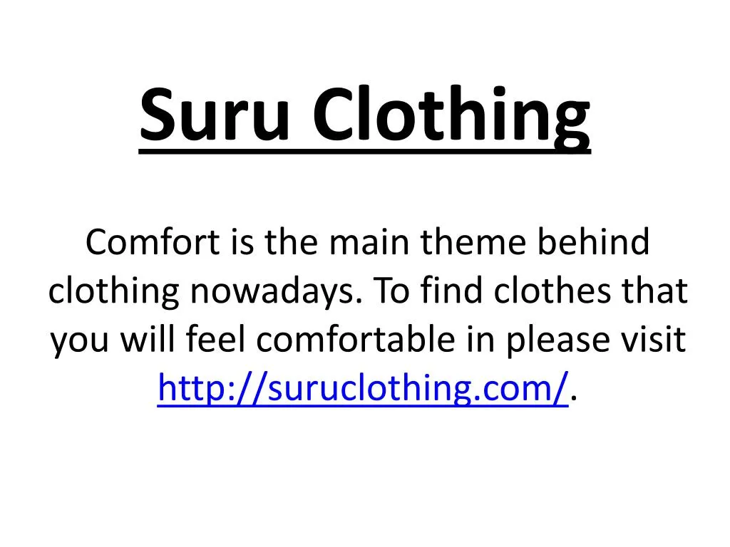 suru clothing