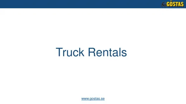 Truck Rentals