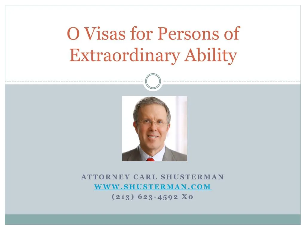 o visas for persons of extraordinary ability