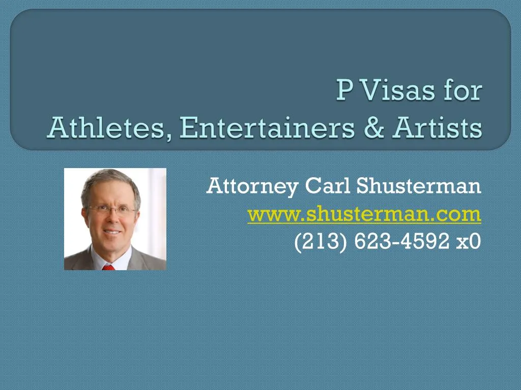 p visas for athletes entertainers artists