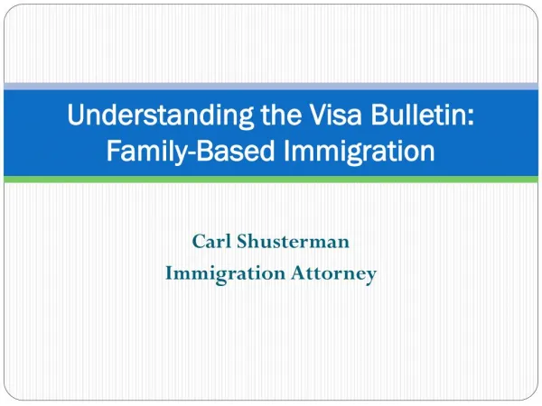 Understanding the Visa Bulletin: Family-Based Categories