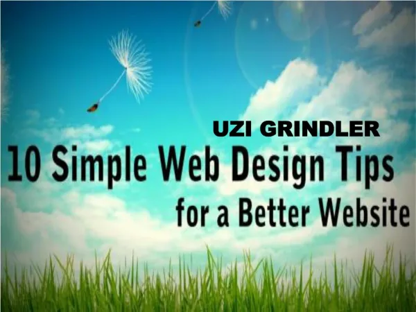 10 Simple Web Designing Tips - UZI GRINDLER