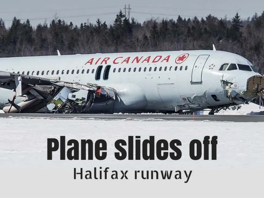 plane slides off halifax runway