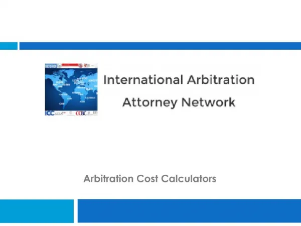Arbitration Cost Calculators