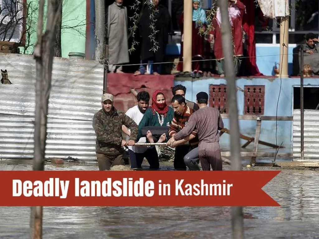 deadly landslide in kashmir
