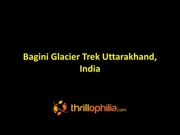 Bagini Glacier, India