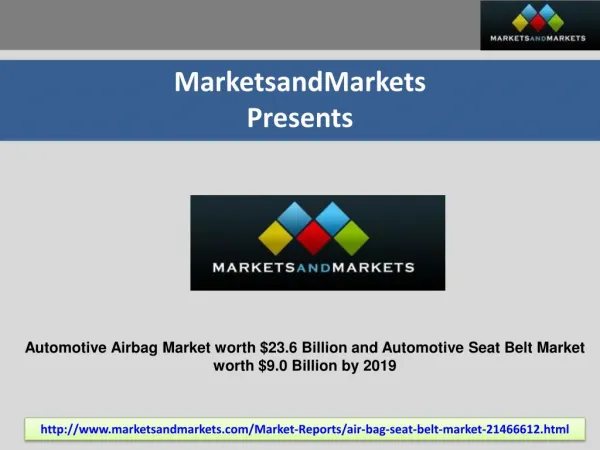 Automotive Airbag Market worth $23.6 Billion