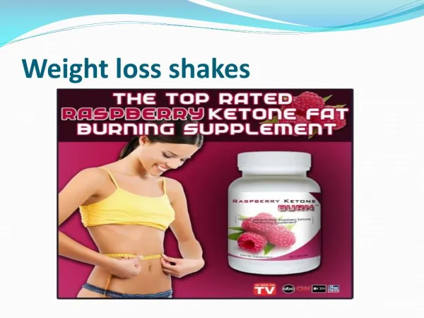 Weight loss shakes
