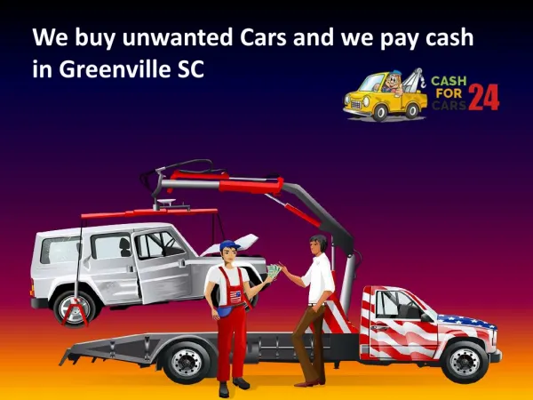 Cash for Cars Greenville - Sell My Car Greenville